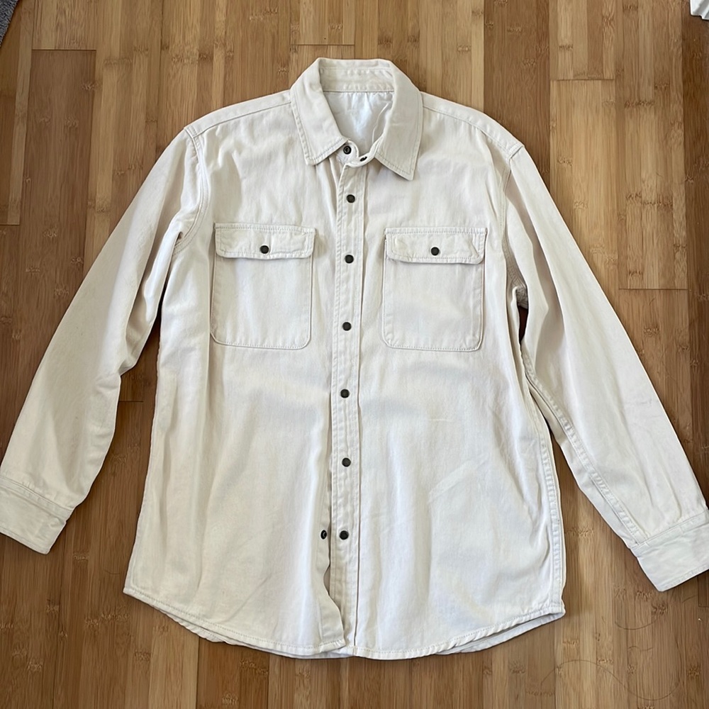 Brandy Melville - Twill Snap Front Shirt